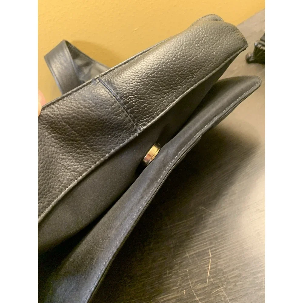 JP Ourse CIE Black Traveler Messenger Crossbody Bag Leather Handbag Bolivia